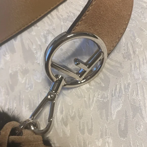 Fendi Brown Fringe Shoulder Bag - Picture 7 of 9